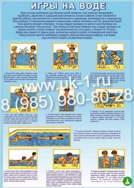 Таблица Игры на воде 1000х1400 винил