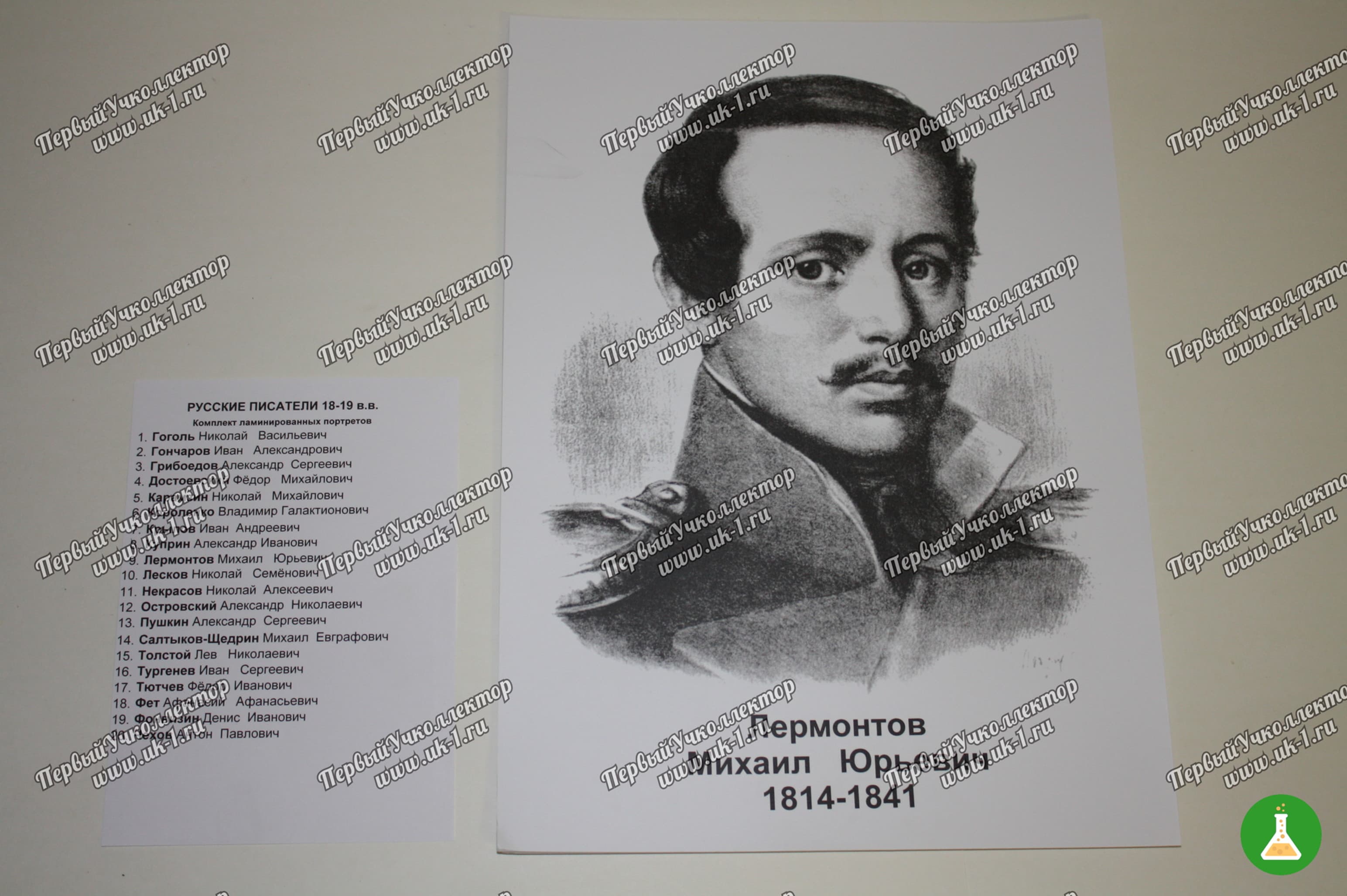 Портреты российских писателей 18 19 века 20 шт — фото 1